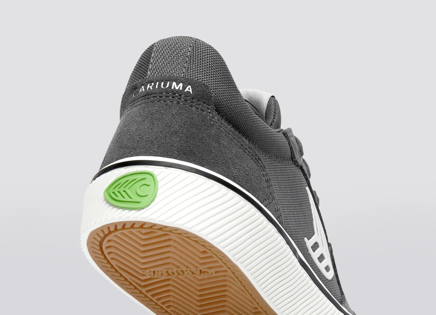 VALLELY PRO Magnet Grey Suede and Cordura Ivory Logo Sneaker