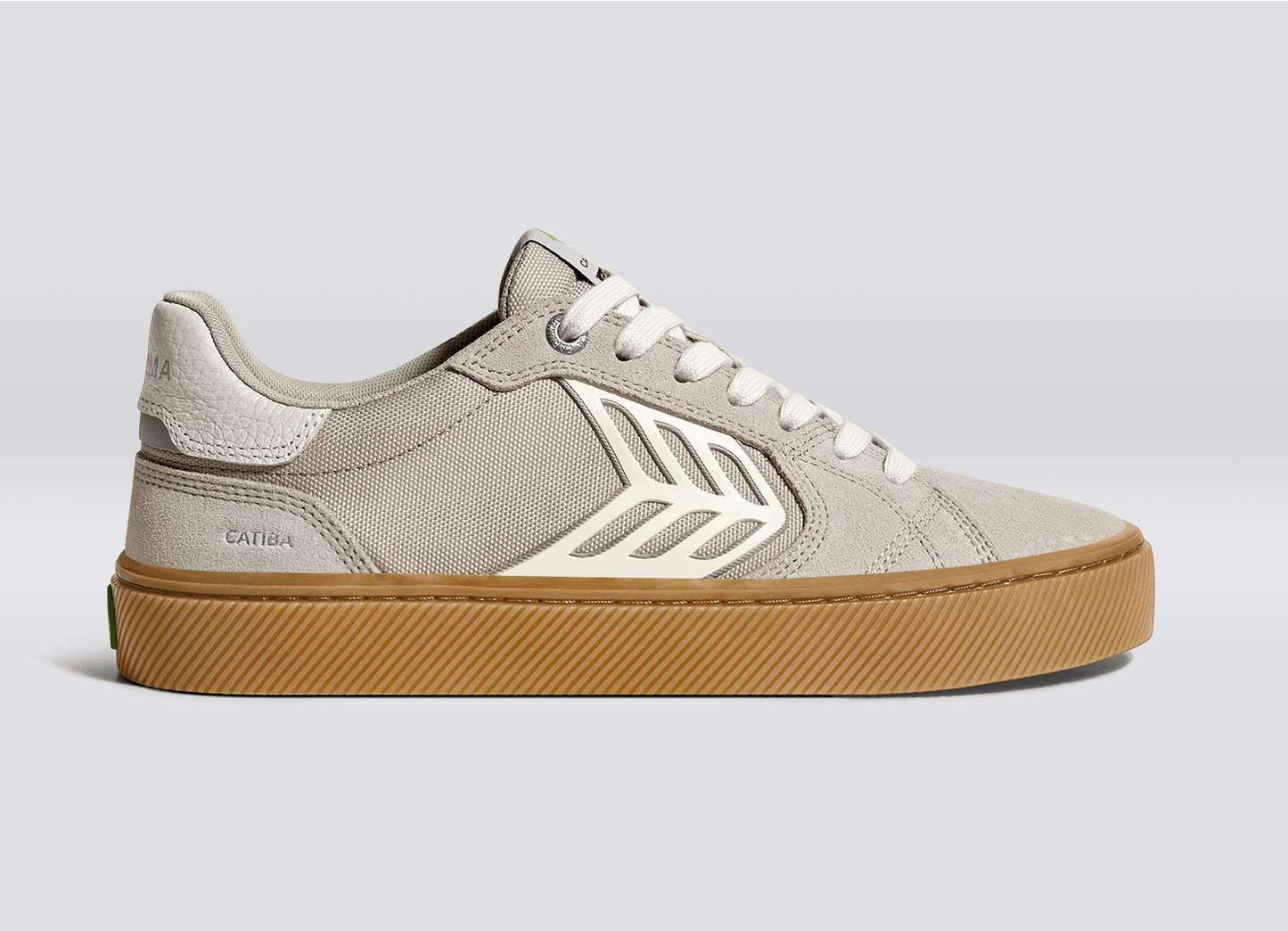 CATIBA PRO 2.0 Plaza Taupe Suede and Cordura Ivory Logo Sneaker