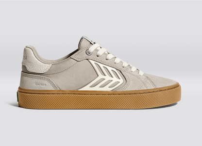 CATIBA PRO 2.0 Plaza Taupe Suede and Cordura Ivory Logo Sneaker