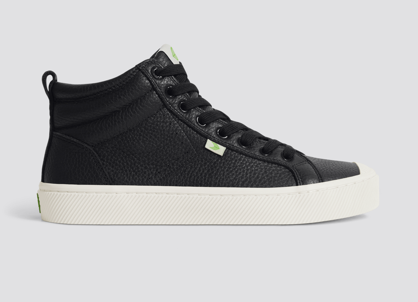 OCA Therma High Black Premium Leather Sneaker