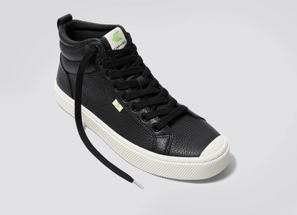 OCA Therma High Black Premium Leather Sneaker