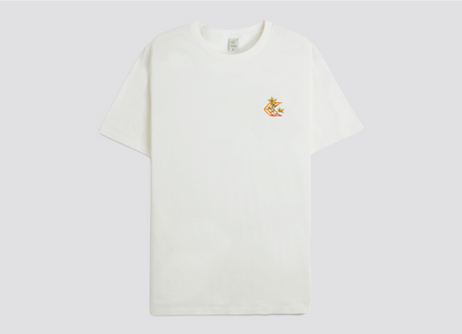 T-Shirt Off White Floral Surfboard
